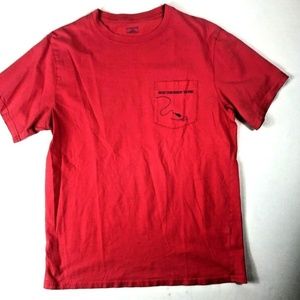 Southern Tide Men's Orange Cotton T Shirt Medium